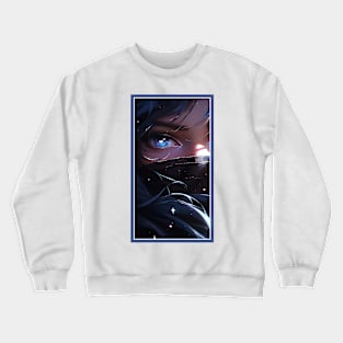 Anime Girl Eye | Quality Anime Artwork | Anime Aesthetic | Manga Anime Art Crewneck Sweatshirt